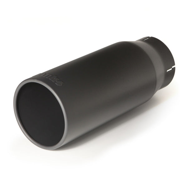 Banks Power Tailpipe Tip Kit SS Round Straight Cut Black 4in Tube 5in X 12.5in 52931