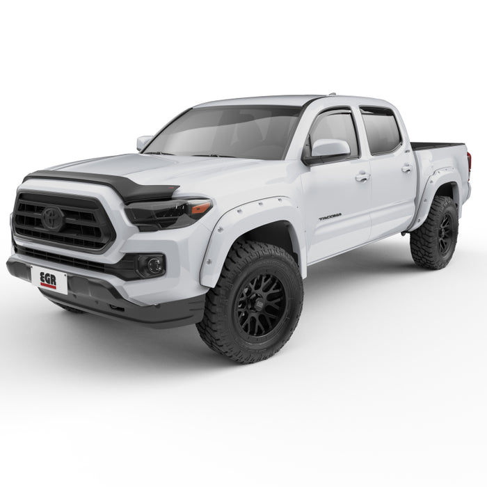 EGR 16+ Toyota Tacoma w/Mudflap Bolt-On Look Color Match Fender Flares Set Super White 795084-040