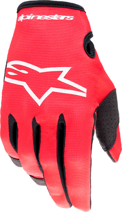 Alpinestars Youth Radar Gloves (Mars Red White, Youth X-Small)