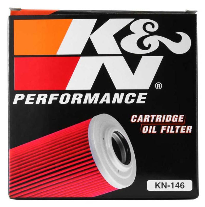 K&N Motorcycle Oil Filter: High Performance, Premium, Designed to be used with Synthetic or Conventional Oils: Fits Select Yamaha Vehicles, KN-146