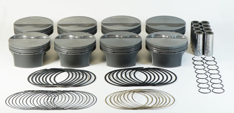 Mahle MS Piston Set GM LS 369ci 4.01in Bore 3.622in Stk 6.125in Rod .927 Pin -4cc 9.8 CR Set of 8 930223110