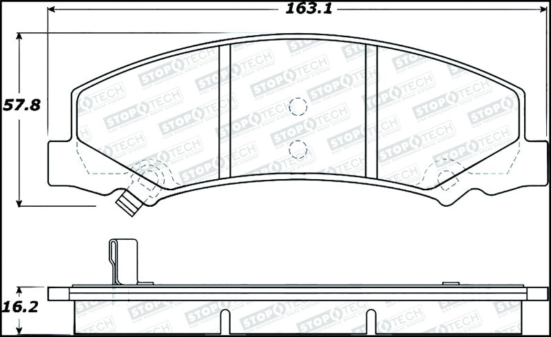 StopTech Street Select Brake Pads 305.1159