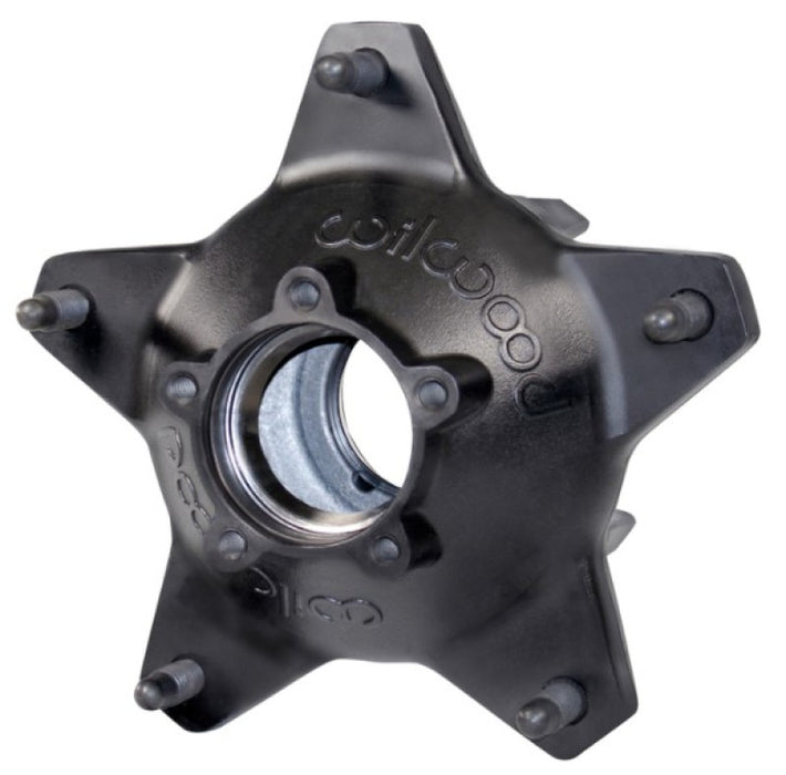 Wilwood Hub-Starlite 55 Rear Standard Offset 5/8 C Studs-Drilled-Black-Less Races 270-6513UBD