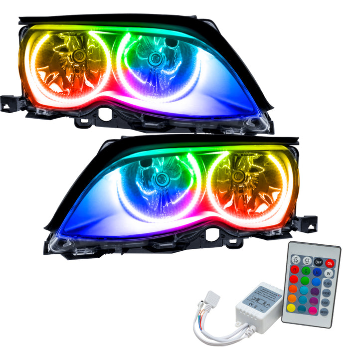 Oracle 02-05 BMW 3 Series SMD HL Black ColorSHIFT w/ Simple Controller SEE WARRANTY 7104-504