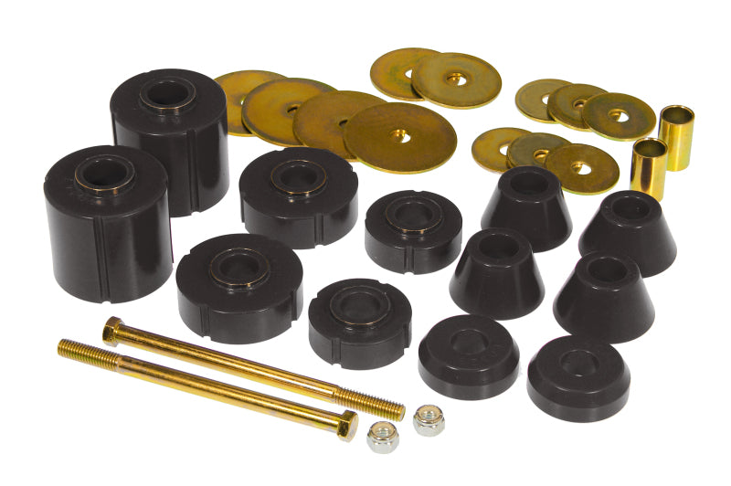 Prothane 67-72 GM Body Mount 12 Bushing Kit Black 7-103-BL