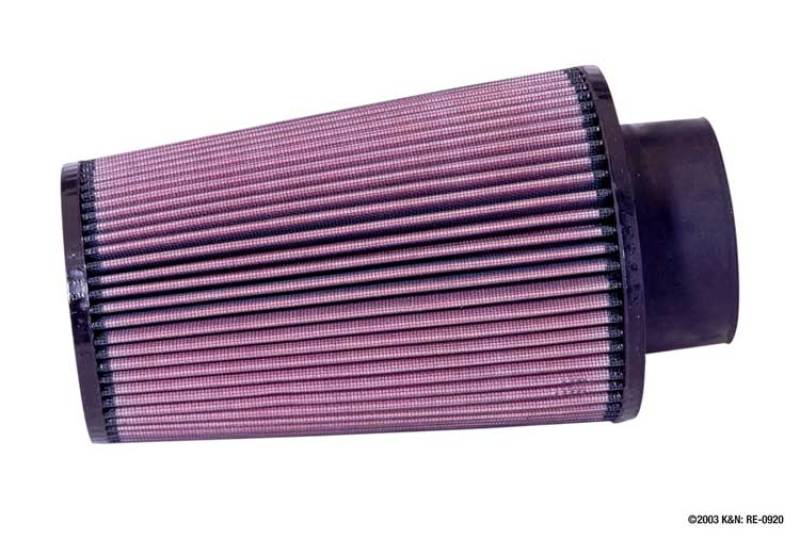 K&N Universal Rubber Filter 3 1/2inch ID FLG / 6inch Base / 4-5/8inch Top / 9inch Height RE-0920