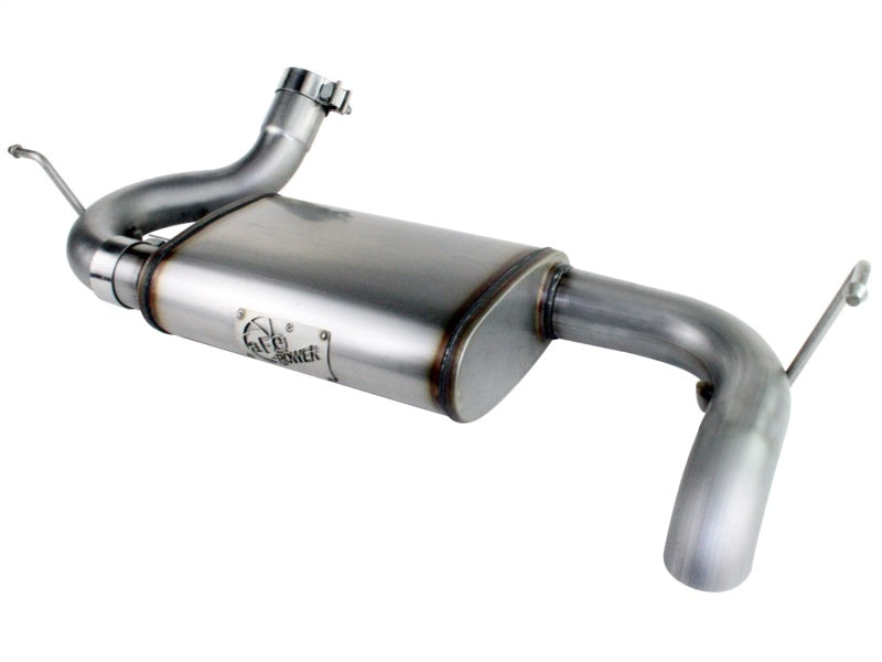 aFe MACHForce XP 07-17 compatible with Jeep Wrangler V6-3.6/3.8L 409 SS 2.5in Axle-Back Exhaust 49-46219