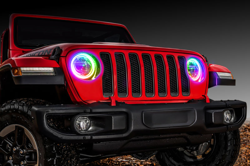 Oracle compatible with Jeep Wrangler JL/Gladiator JT LED Surface Mount Headlight Halo Kit ColorSHIFT 2 SEE WARRANTY 1214-333