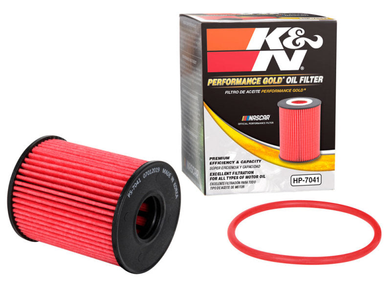 K&N Performance Oil Filter 14-18 Fiat 500L 1.4L L4 Gas HP-7041