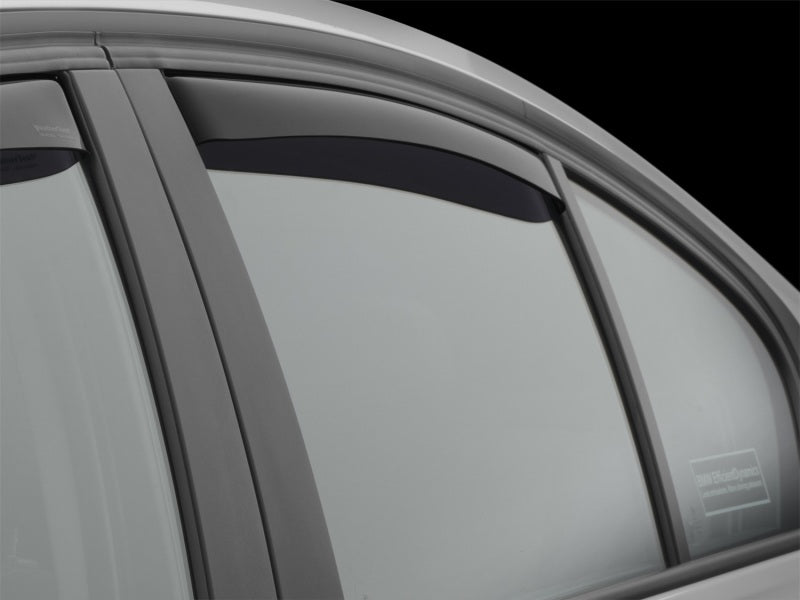 WeatherTech 12+ BMW 3-Series Rear Side Window Deflectors Dark Smoke 81706