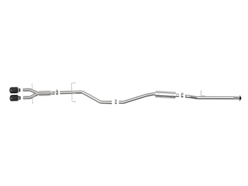 aFe Takeda 2.5in 304SS Cat-Back Exhaust System w/ Black Tips 17-20 Honda Civic Si Sedan I4 1.5L 49-36619-B