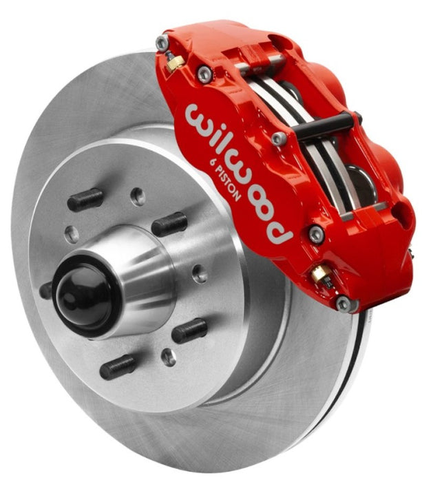 Wilwood Forged Narrow Superlite 6R Front Big Brake Kit 12.19in Rotors 88-98 C1500 Red 140-15948-R