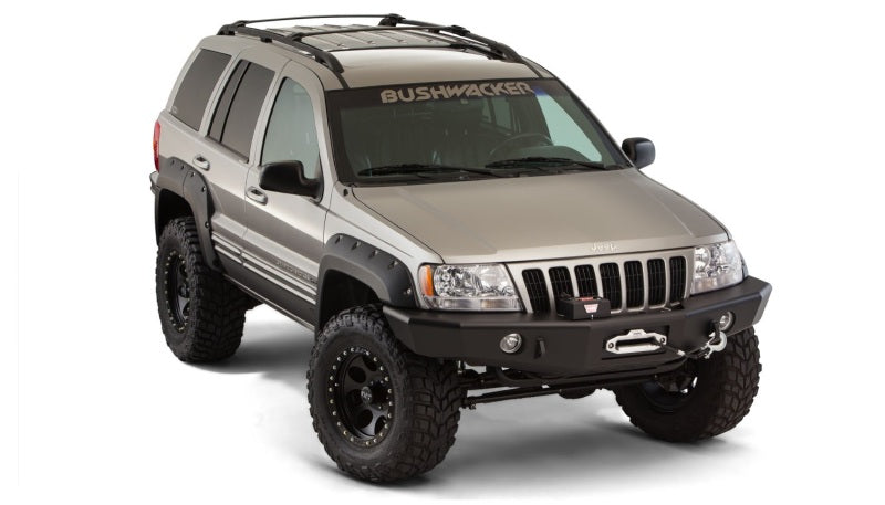 Bushwacker 99-04 compatible with Jeep Grand Cherokee Cutout Style Flares 4pc Black 10926-07