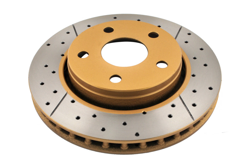 DBA 07-17 compatible with Jeep Wrangler Front Drilled & Slotted Street Series X-Gold Rotor 2536X