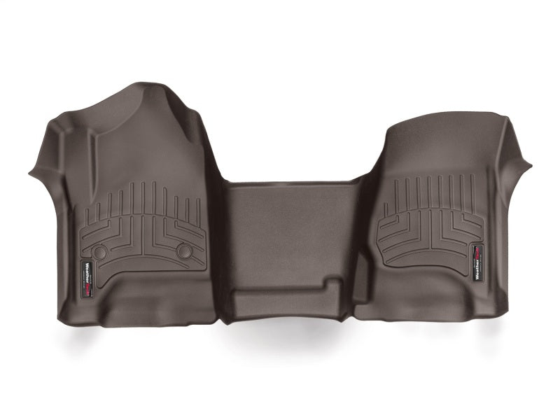 WeatherTech 2014+ Chevrolet Silverado (Crew Cab and Double Cab) Front FloorLiners Cocoa 475431