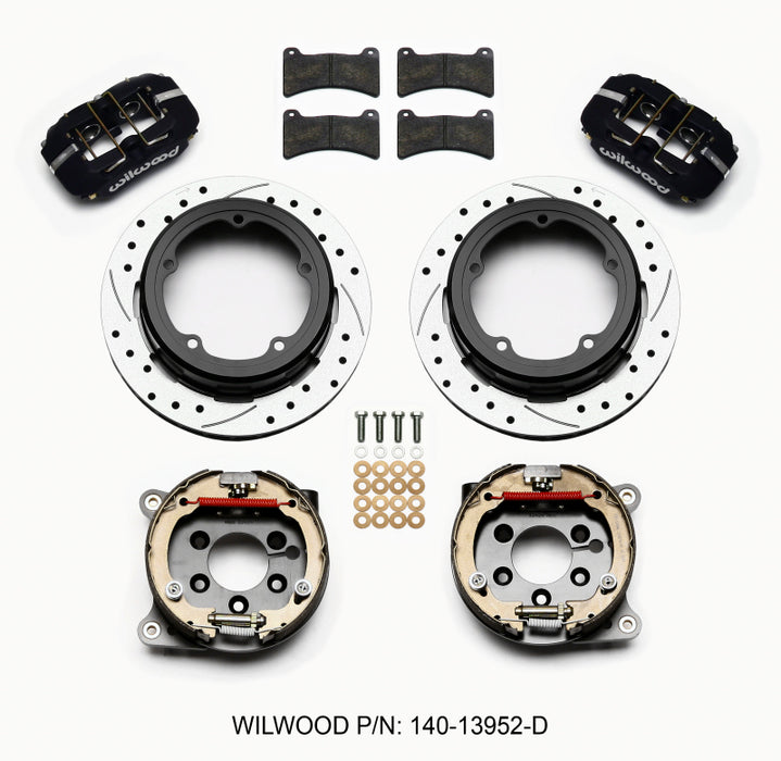 Wilwood Dynapro Low-Profile 11.00in P-Brake Kit Drilled Strange Eng Floater 3.49in Offset 140-13952-D