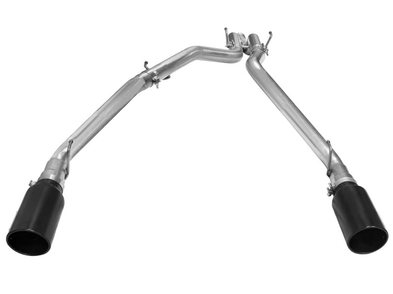 aFe MACHForce XP DPF-Back Exhaust 3in SS w/ 6in Black Tips 2014 Compatible with Dodge Ram 1500 V6 3.0L EcoDiesel 49-42044-B