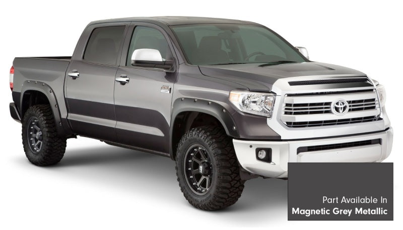 Bushwacker 16-18 Toyota Tundra Fleetside Pocket Style Flares 4pc Magnetic Grey 30918-63