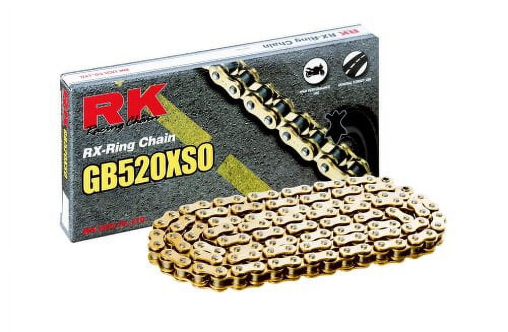 RK GB520XSO High Performance RX-Ring Gold Motorcycle Chain 110 Link