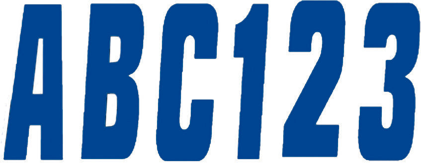 Hardline Boat Lettering Registration Kit 3 in. 350 Blue Solid BLU350EC