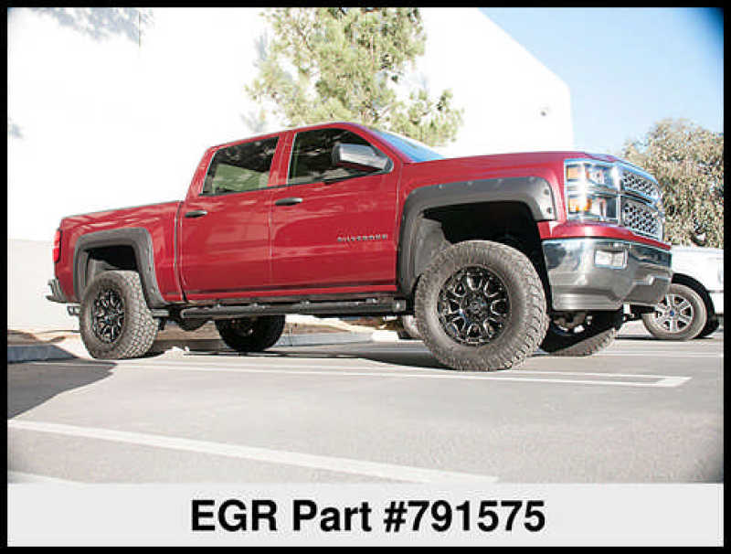 EGR 14+ Chev Silverado 6-8ft Bed Bolt-On Look Fender Flares Set Matte 791575