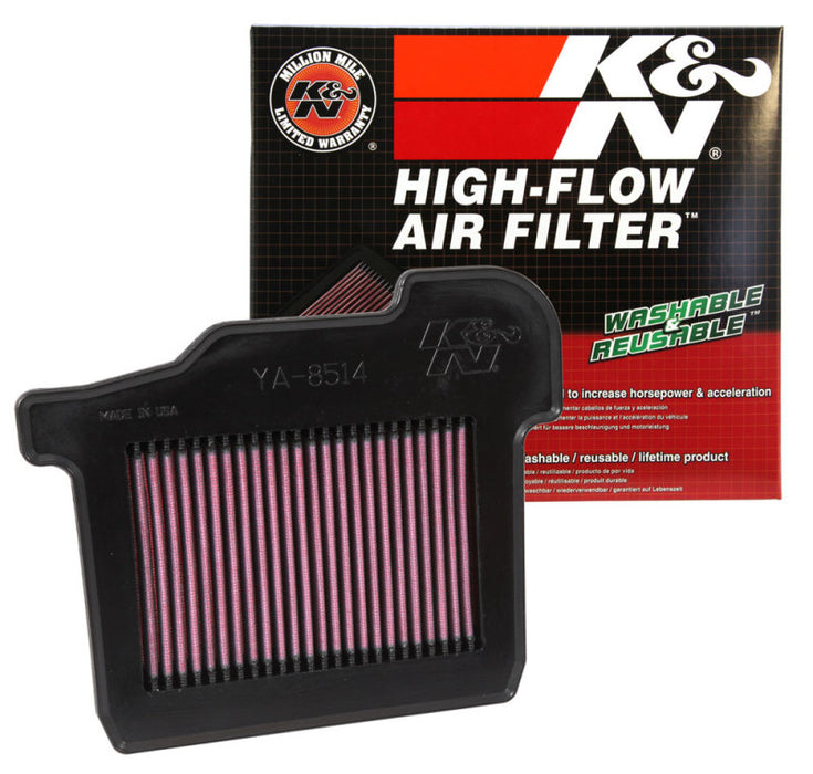 K&N Engine Air Filter: High Performance, Premium, Powersport Air Filter: Fits 2014-2019 YAMAHA (MT-09, MXT9 Niken GT, Niken, SCR950, Tracer 900, GT, XSR900, XV950R, MXT850 Niken, FJ-09, FZ-09) YA-8514