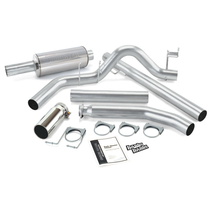 Banks Power 98-02 Compatible with Dodge 5.9L Ext Cab Monster Exhaust System SS Single Exhaust w/ Chrome Tip 48636