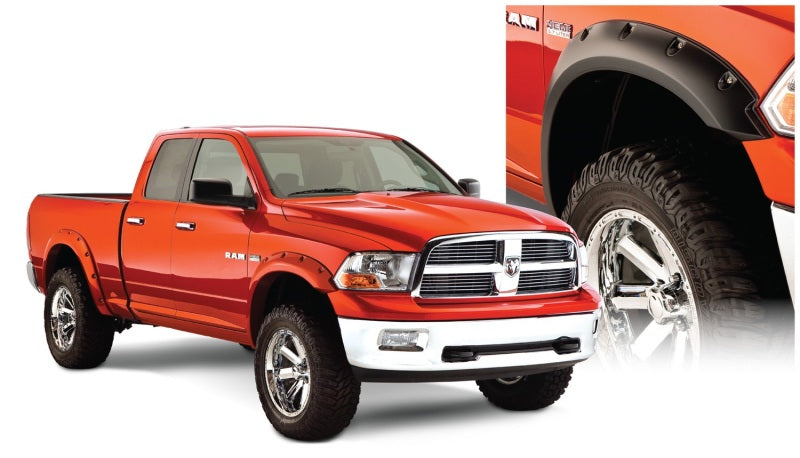 Bushwacker 06-08 Compatible with Dodge Ram 1500 Fleetside Pocket Style Flares 4pc 97.9/98.3in Bed Black 50911-02