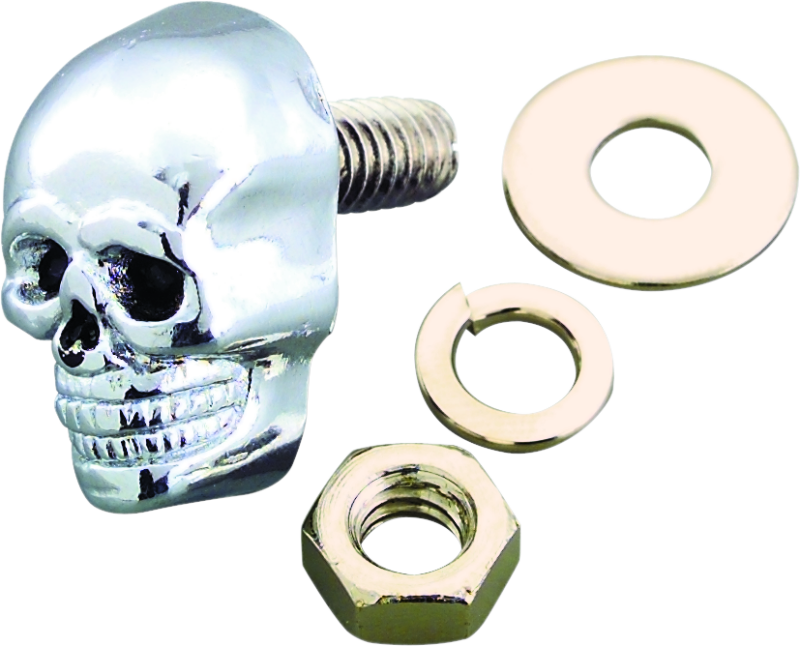 Bikers Choice Chrome Skull Kromets 5/8 Long 1/4-20 Stud Ea 491374