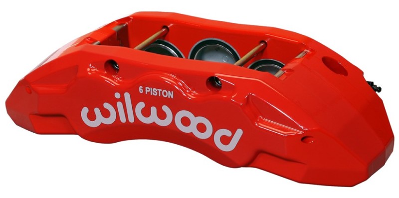 Wilwood Caliper-TX6R- L/H Red 2.00/1.88/1.88in Pistons 1.50in Disc 120-13814-RD