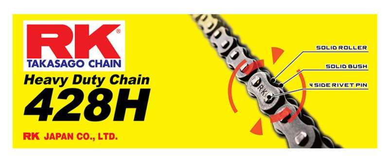 RK Chain RK-M 428H-130L Natural 428H-130