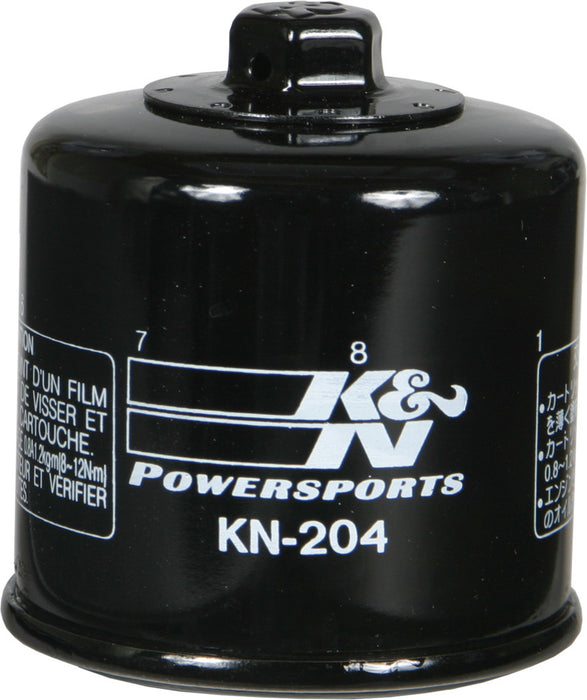 K&N Motorcycle Oil Filter: High Performance, Premium, Designed to be used with Synthetic or Conventional Oils: Fits Select Honda, Kawasaki, Triumph, Yamaha Motorcycles, KN-204-1