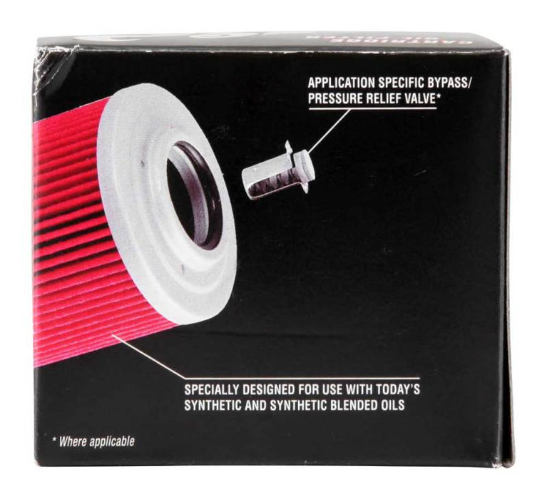 K&N Motorcycle Oil Filter: High Performance, Premium, Designed to be used with Synthetic or Conventional Oils: Fits Select Triumph Vehicles, KN-192