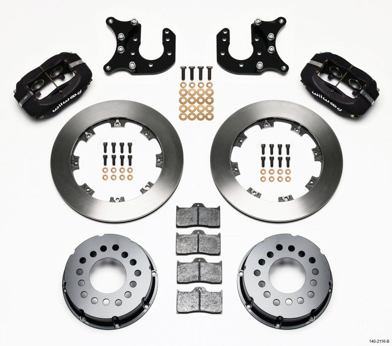 Wilwood Forged Dynalite P/S Rear Kit Mopar-Dana 2.72in Offset 140-2116-B