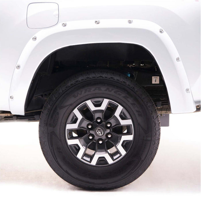 EGR 14+ Chev Silverado 5ft Bed Bolt-On Look Color Match Fender Flares Set Summit White 791674-GAZ