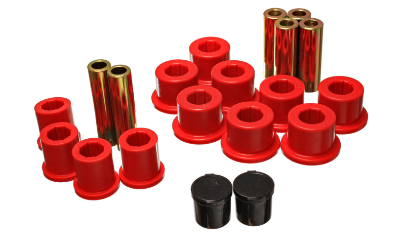 Energy Suspension Rear Spring Bushing Set Red 5.2118R