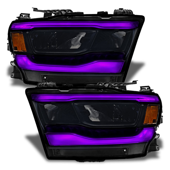 Oracle 19-21 Compatible with Dodge RAM 1500 RGB+W Headlight DRL Kit Reflector LED Headlights SEE WARRANTY 1281-330