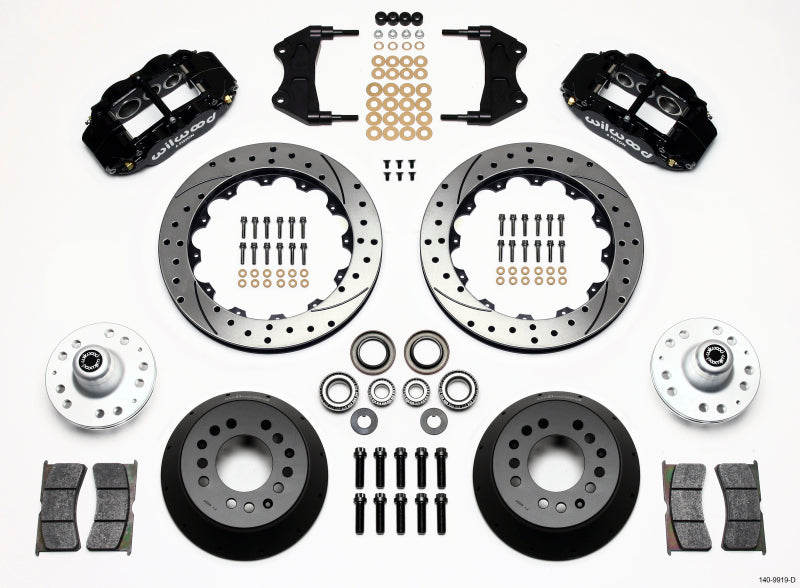 Wilwood Narrow Superlite 6R Front Hub Kit 12.88in Drilled WWE ProSpindle 140-9919-D