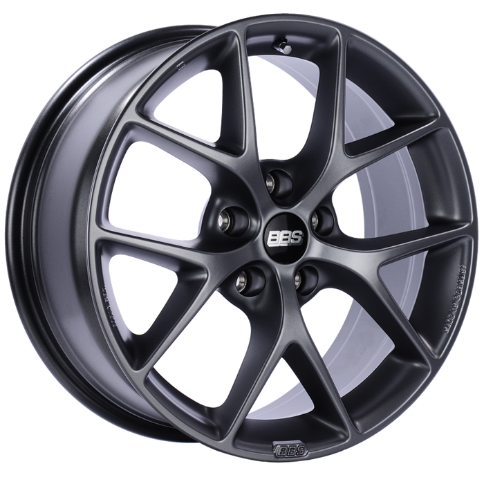 BBS SR 18x8 5x112 ET35 Satin Grey Wheel -82mm PFS/Clip Required SR014SG