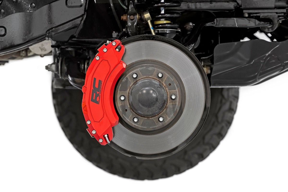 Rough Country Caliper Covers Front And Rear Red Fits Chevy/GMC 1500 (14-18) 71100A
