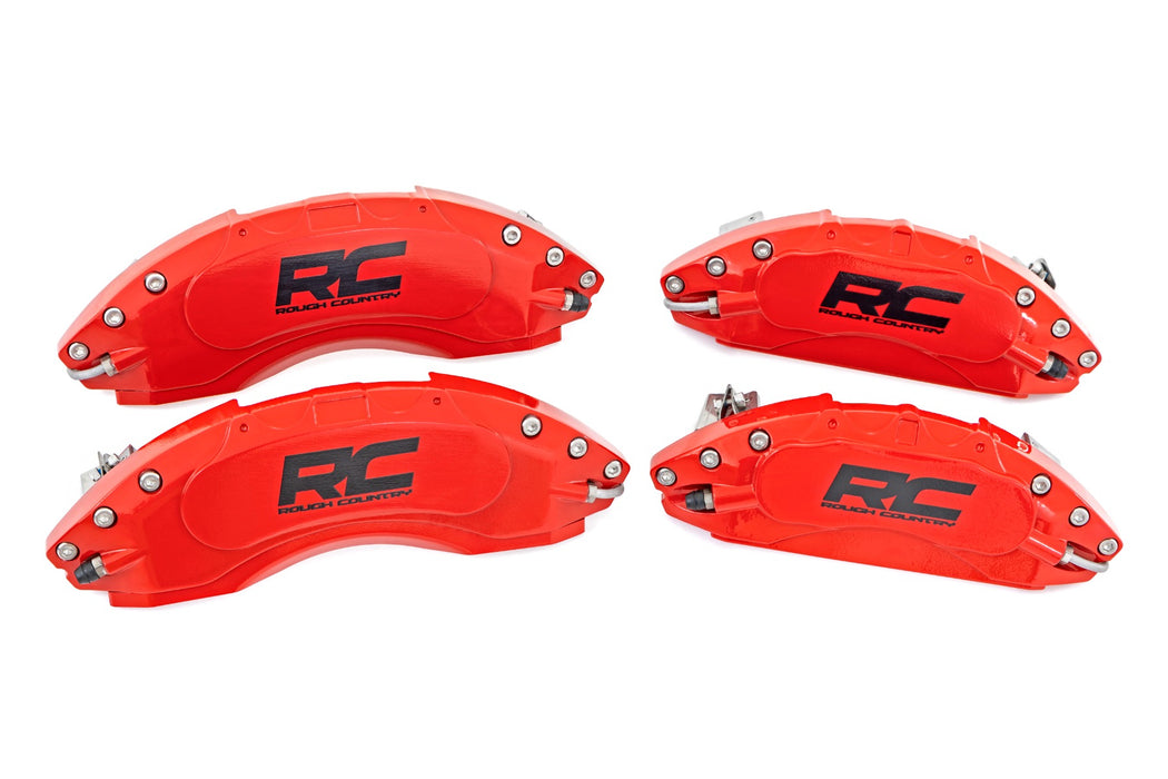 Rough Country Caliper Covers Front And Rear Red Chevy/fits gmc 1500 (19-23) 71106A