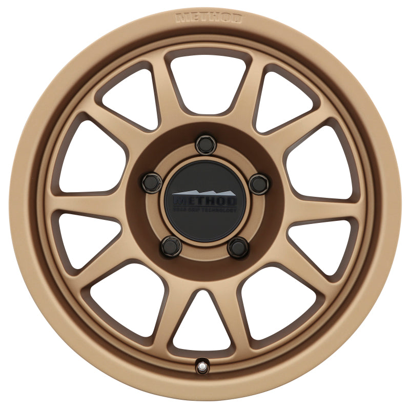 Method MR702 17x8.5 0mm Offset 5x150 110.5mm CB Method Bronze Wheel MR70278558900