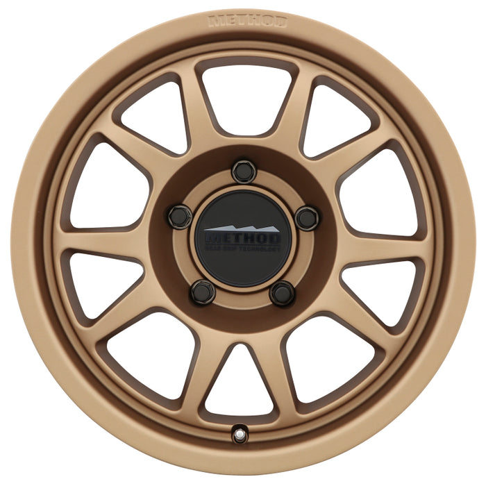 Method MR702 17x8.5 0mm Offset 5x5 71.5mm CB Method Bronze Wheel MR70278550900