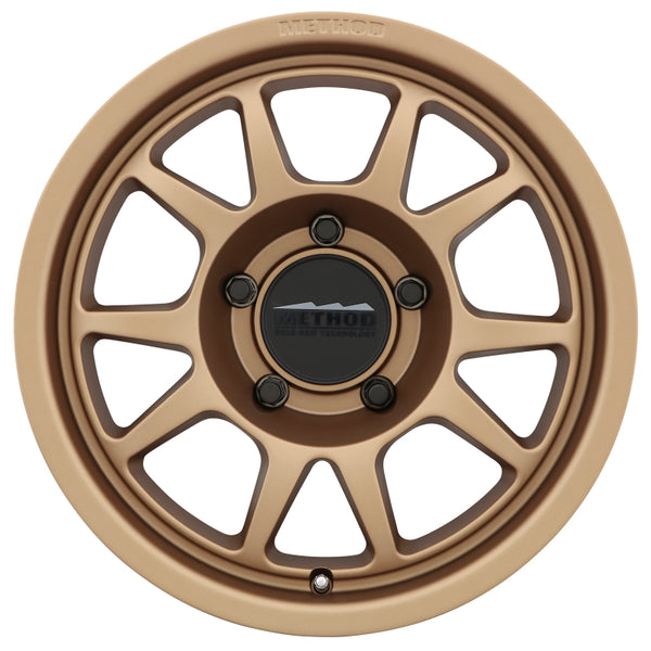 Method MR702 17x7.5 +50mm Offset 5x130 78.1mm CB Method Bronze Wheel MR70277553950