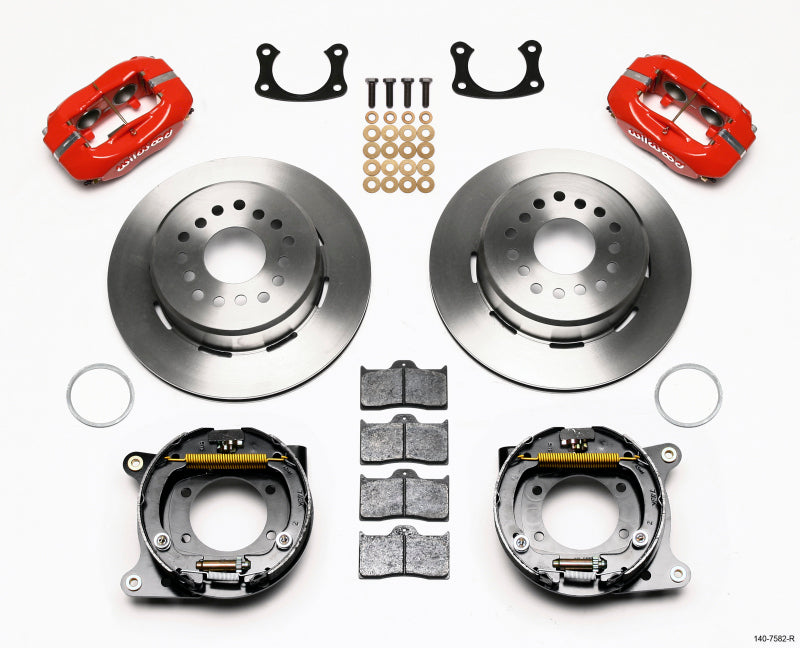 Wilwood Forged Dynalite P/S Park Brake Kit Red New Big Ford 2.36in Offset 140-7582-R