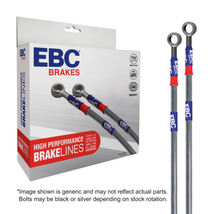 EBC 06-13 Audi A3 2.0T (w/Threaded Line Ends) Stainless Steel Brake Line Kit BLA7523-4L