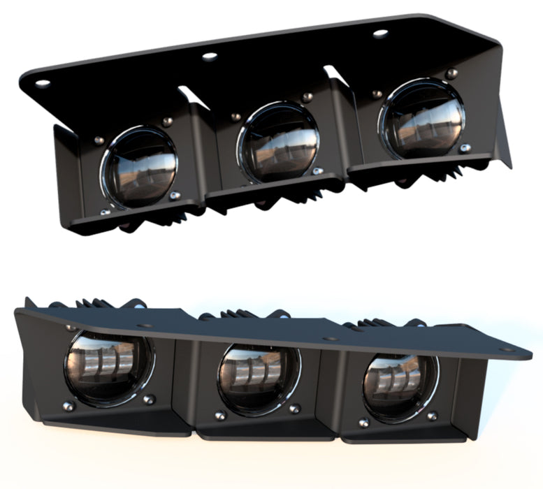 ORACLE Lighting 21-22 Ford Bronco Triple LED Fog Light Kit for Steel Bumper Yellow SEE WARRANTY 5890-006