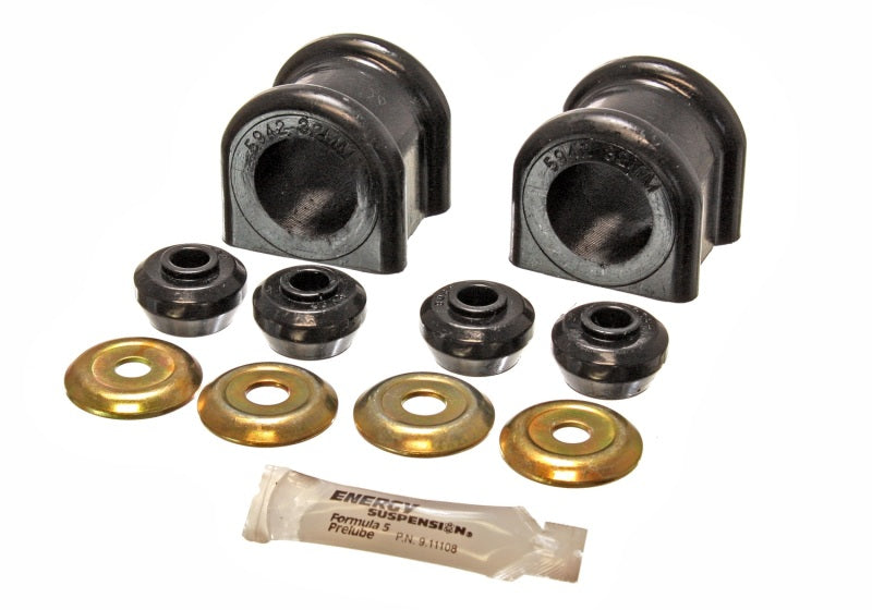 Energy Suspension 2006-08 Compatible with Dodge Ram 1500/2500/3500 4WD 32mm Black Front Sway Bar Bushing Set 5.5174G