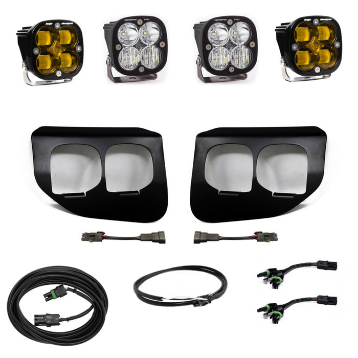 Baja Designs 2020+ Ford Super Duty Fog Lights FPK Amber SAE/Pro DC Baja Designs w/Upfitter 447737UP