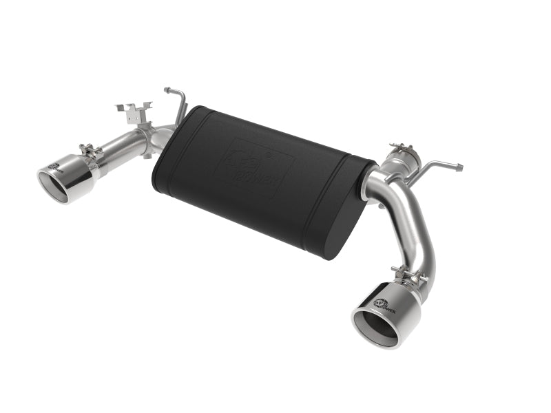 aFe MACHForce XP 3in to 2.5in 304 SS Axle-Back Exhaust w/ Polished Tips 14-16 BMW M235i 49-36348-P